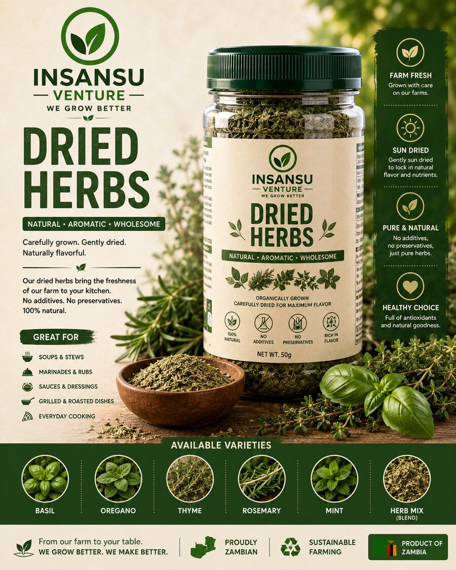 Insansu Venture dried herbs jar concept