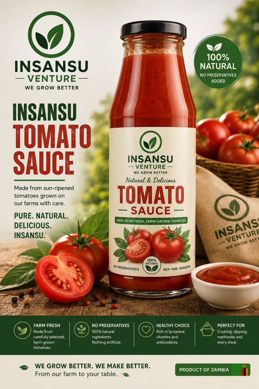 Insansu Venture tomato sauce bottle concept